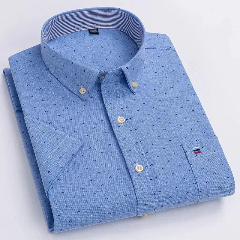 Men's Button Down Check Shirt-Men Shirts-LeStyleParfait
