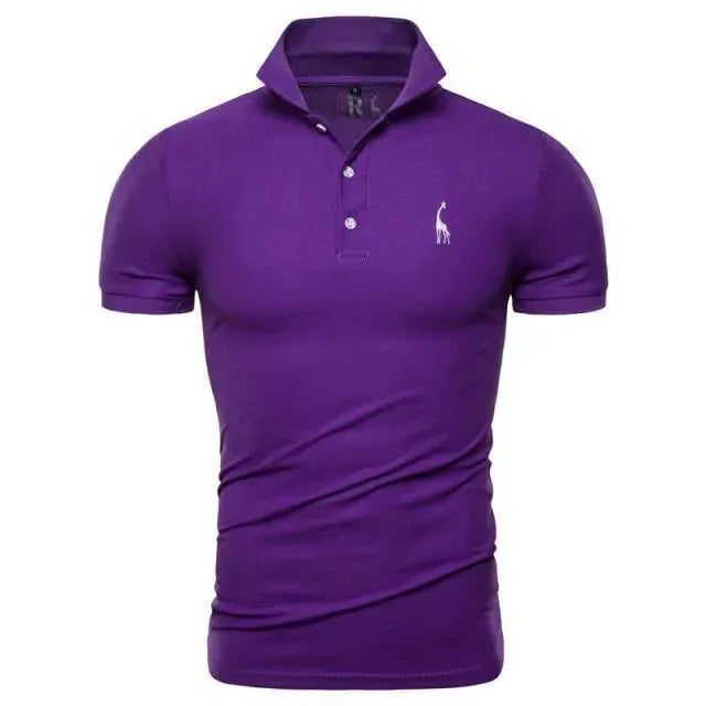Men's Casual Cotton Polo Shirt-Men Shirts-LeStyleParfait