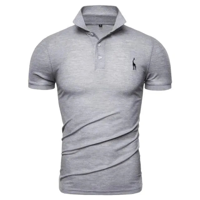 Men's Casual Cotton Polo Shirt-Men Shirts-LeStyleParfait