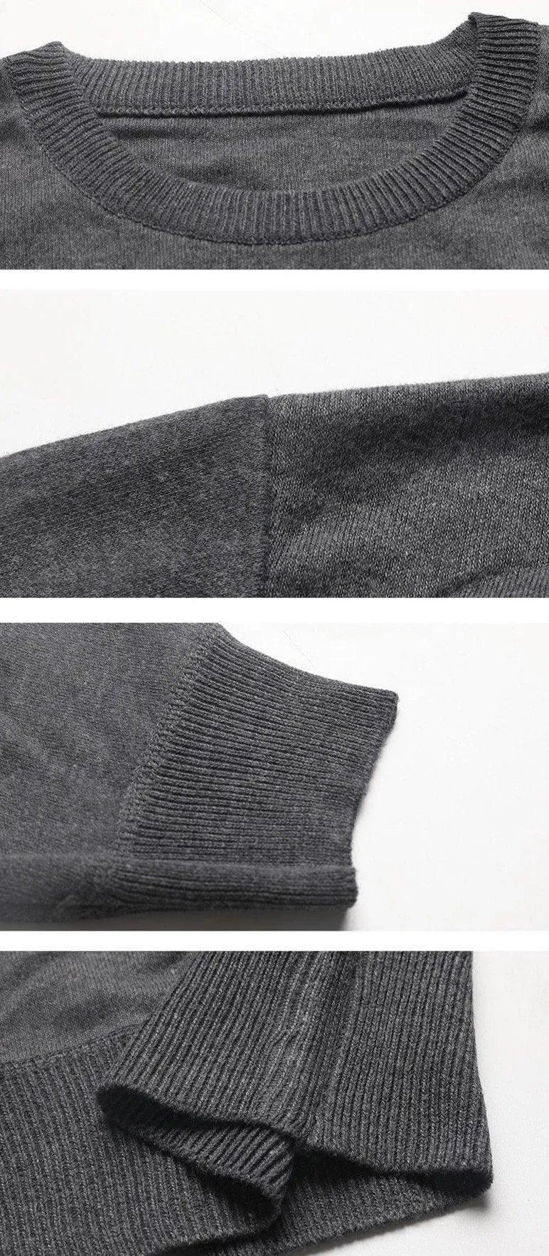 Men’s Casual Crew-Neck Pullover Sweater