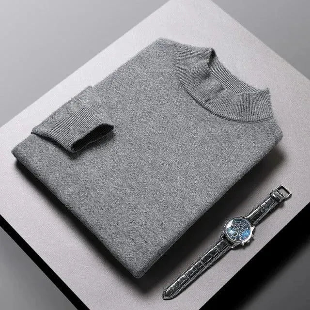 Men’s Classic Crew-Neck Pullover Sweater – Knit