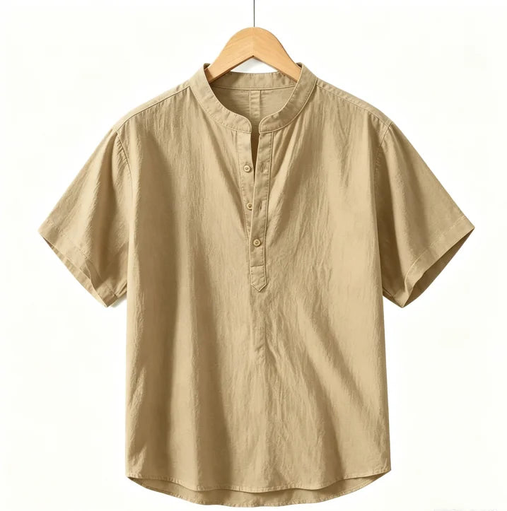 Men's Cotton Linen Summer Shirt-Men Shirts-LeStyleParfait