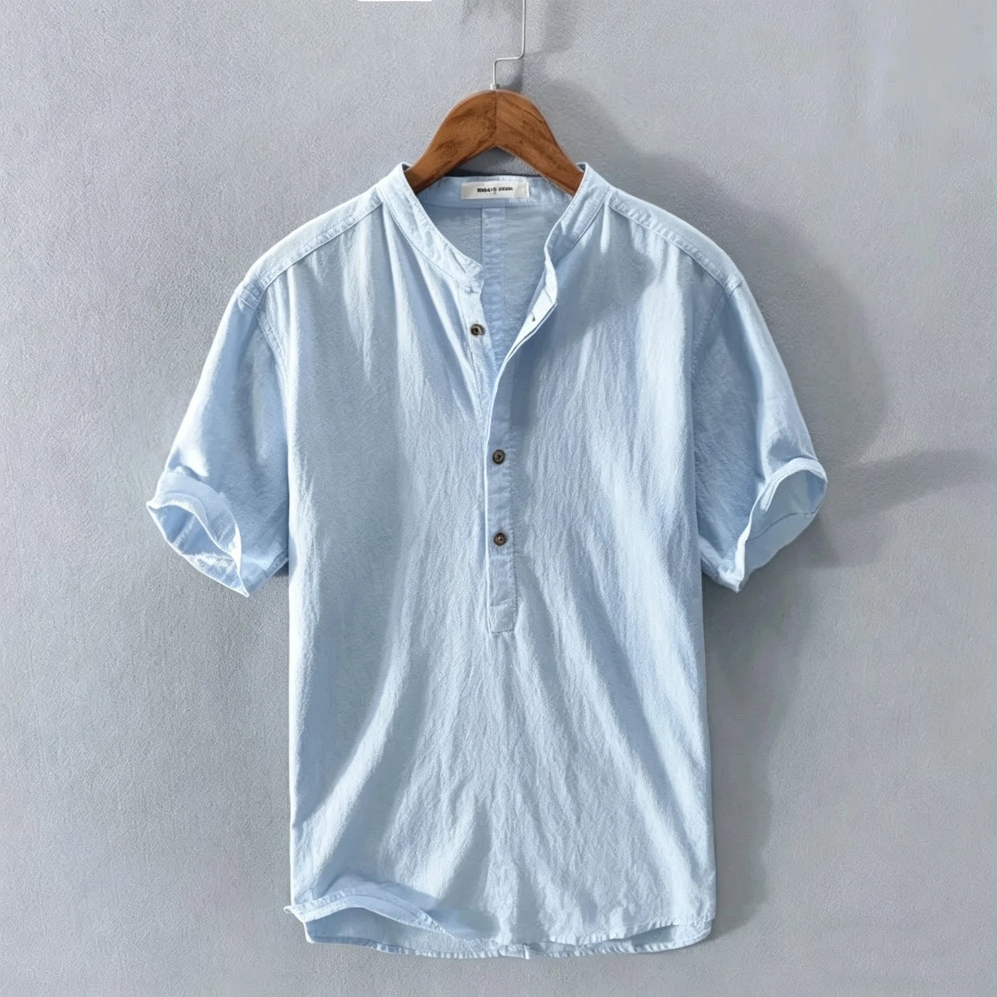 Men's Cotton Linen Summer Shirt-Men Shirts-LeStyleParfait