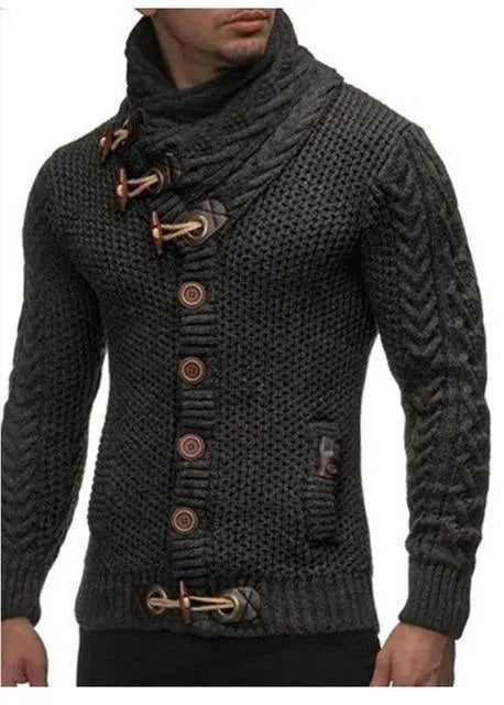 Men’s Elegant V-Neck Cardigan Sweater