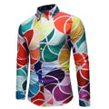 Men's Geometric Casual Shirt-Men Shirts-LeStyleParfait