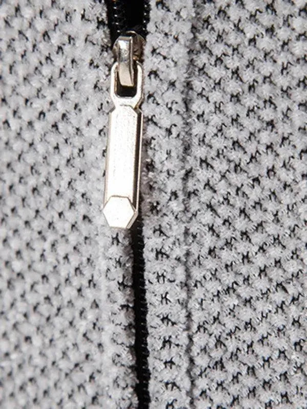 Men’s Longline Hooded Zip Cardigan Sweater – Full Zip