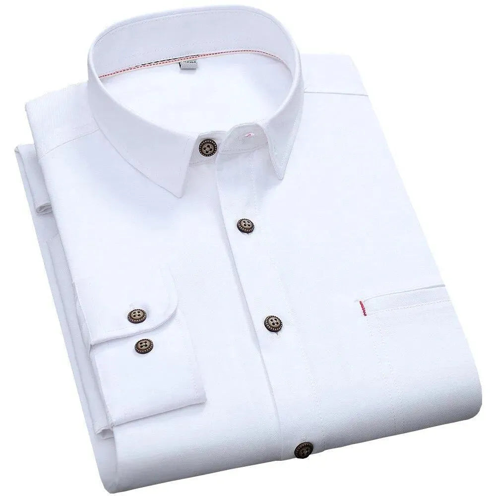 Men's Mauricio Oxford Dress Shirt-Men Shirts-LeStyleParfait