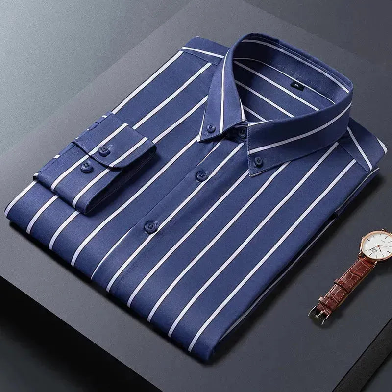 Men's Plain Casual Shirt-Men Shirts-LeStyleParfait