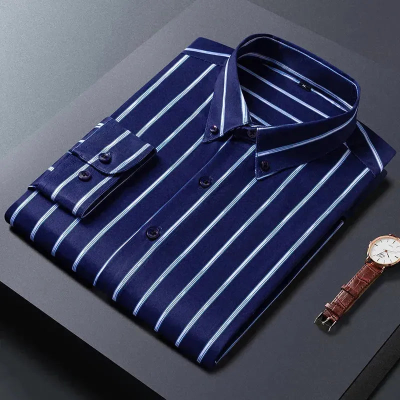 Men's Plain Casual Shirt-Men Shirts-LeStyleParfait