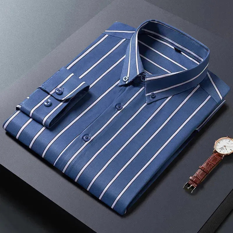 Men's Plain Casual Shirt-Men Shirts-LeStyleParfait