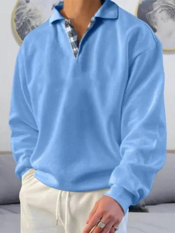 Men's Plain Casual Short-Sleeved Polo Shirt-Polo Shirt-LeStyleParfait