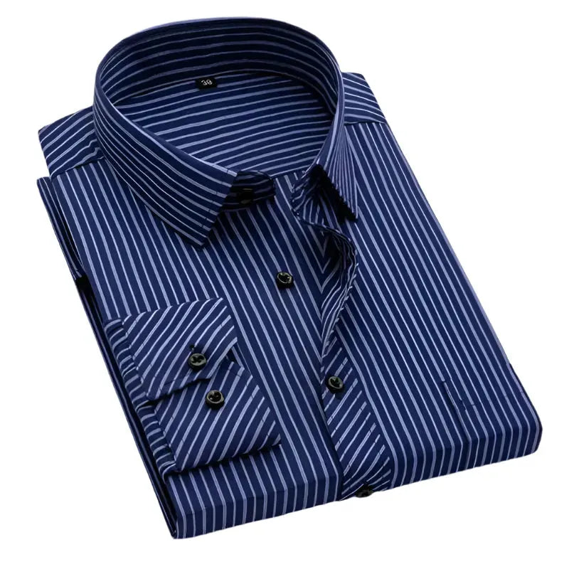 Men's Plain Short Sleeve Shirt-Men Shirts-LeStyleParfait