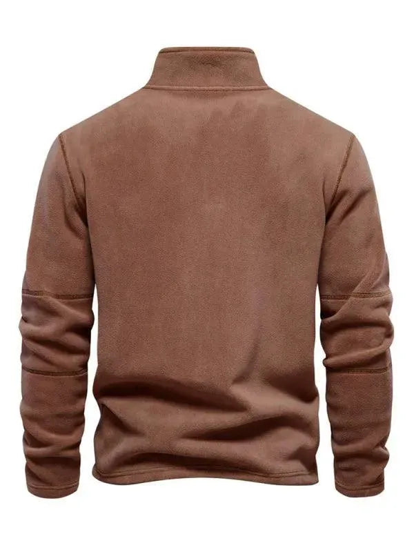 Men's Quarter Zip Sweatshirt-Men Sweatshirt-LeStyleParfait