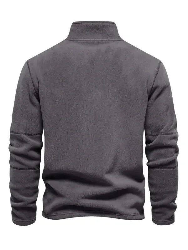 Men's Quarter Zip Sweatshirt-Men Sweatshirt-LeStyleParfait
