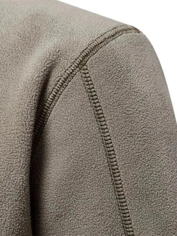 Men's Quarter Zip Sweatshirt-Men Sweatshirt-LeStyleParfait