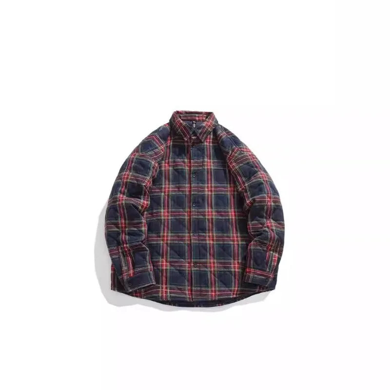 Men's Quilted Shirt Jacket Padded Casual Style-Men's Jacket-LeStyleParfait