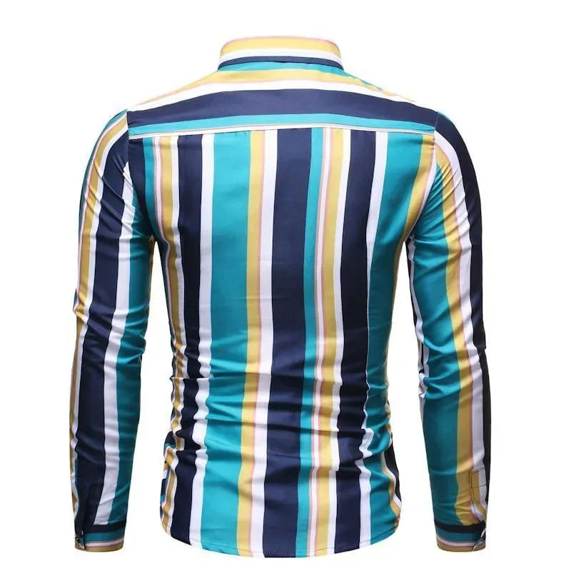 Men's Sabuni Striped Casual Shirt-Men Shirts-LeStyleParfait