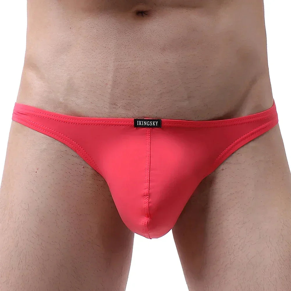 Men's Sexy Brazilian Underwear Soft Pouch Bikini Under Panties Half Back Coverage Mens Underwear