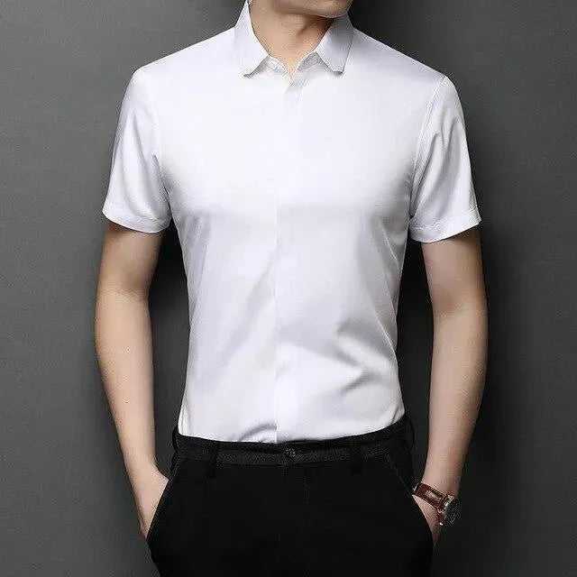 Men's Short Sleeve Shirt-Men Shirts-LeStyleParfait