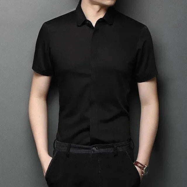 Men's Short Sleeve Shirt-Men Shirts-LeStyleParfait