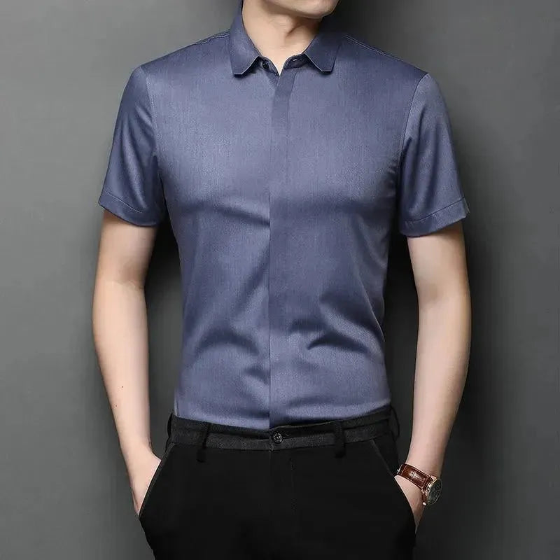 Men's Short Sleeve Shirt-Men Shirts-LeStyleParfait