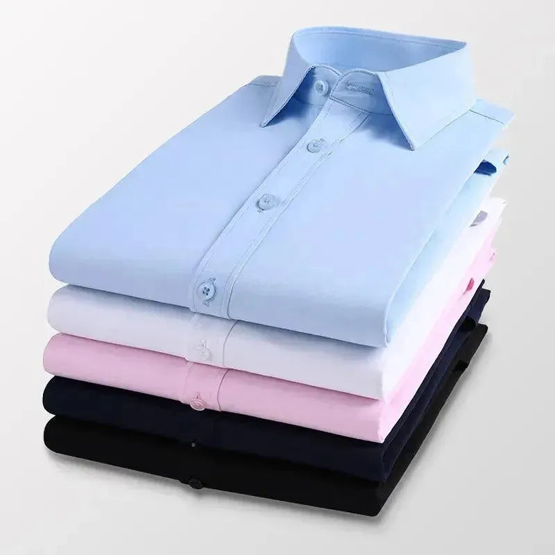 Men's Slim Fit Formal Dress Shirt-Men Shirts-LeStyleParfait