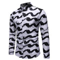 Men's Slim Fit Printed Shirt-Men Shirts-LeStyleParfait
