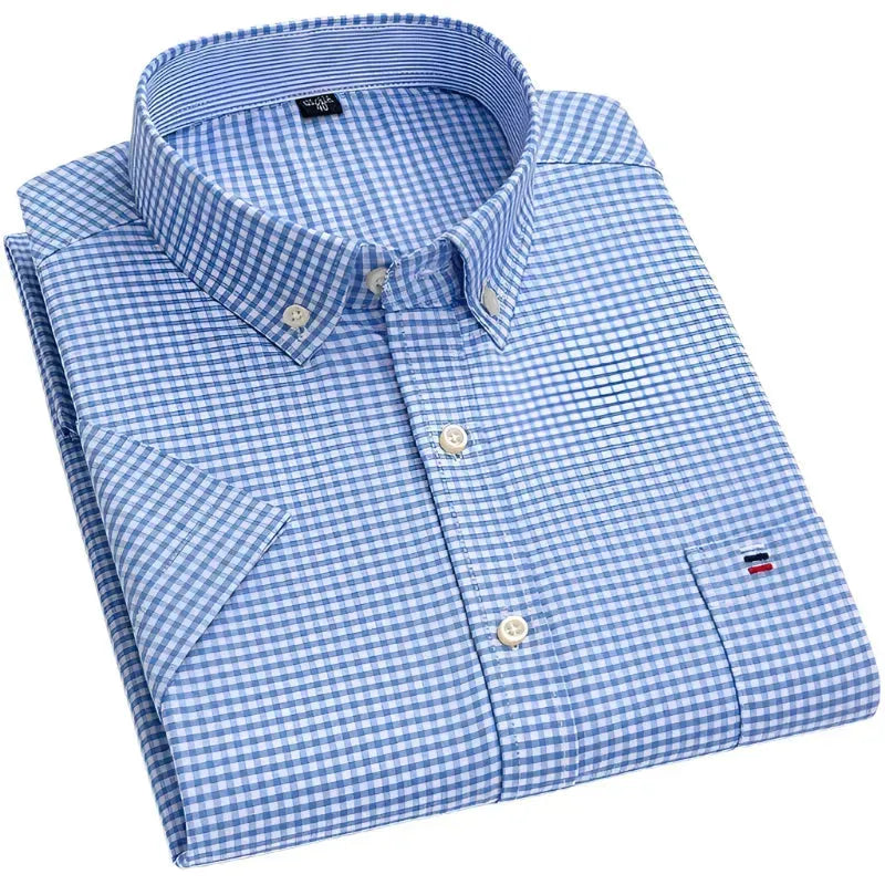 Men's Slim Fit Striped Shirt-Men Shirts-LeStyleParfait
