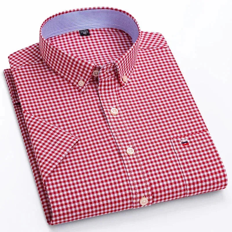 Men's Slim Fit Striped Shirt-Men Shirts-LeStyleParfait