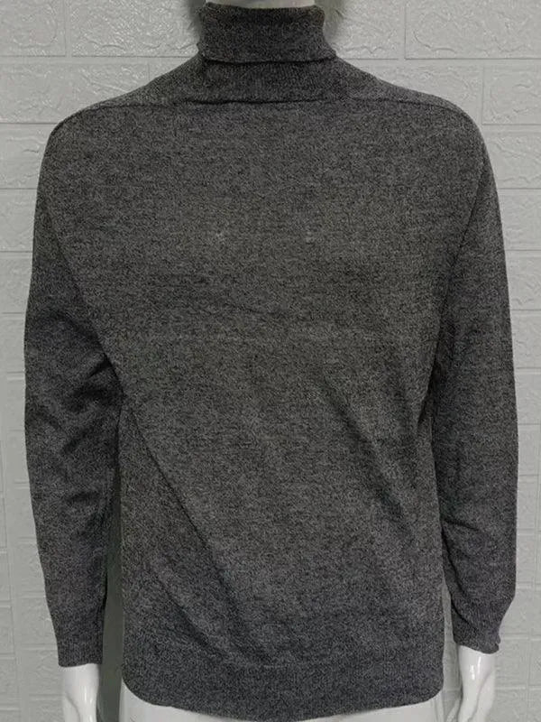 Men’s Slim Fit Turtleneck Pullover Sweater – Knit