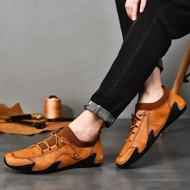 Men's Sneakers - Low-Top Loafer Sneakers - Slip-On Spring-Summer Shoes