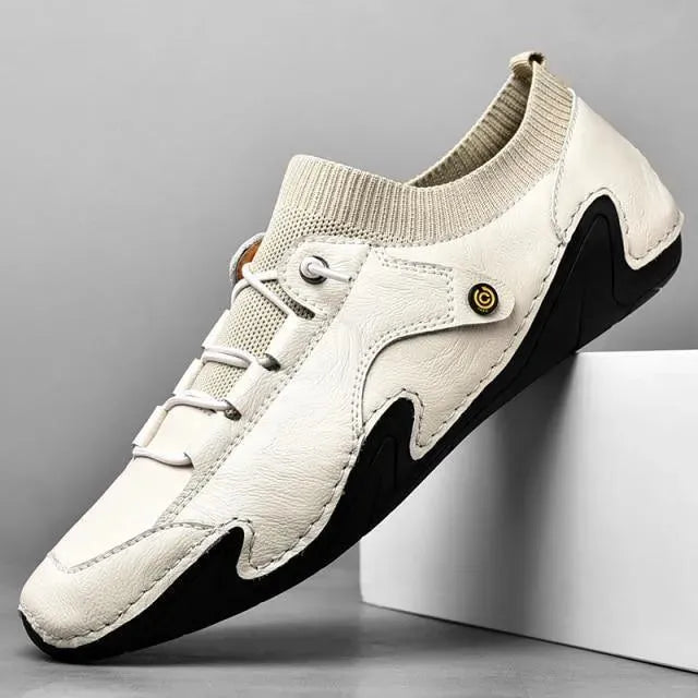 Men's Sneakers - Low-Top Loafer Sneakers - Slip-On Spring-Summer Shoes