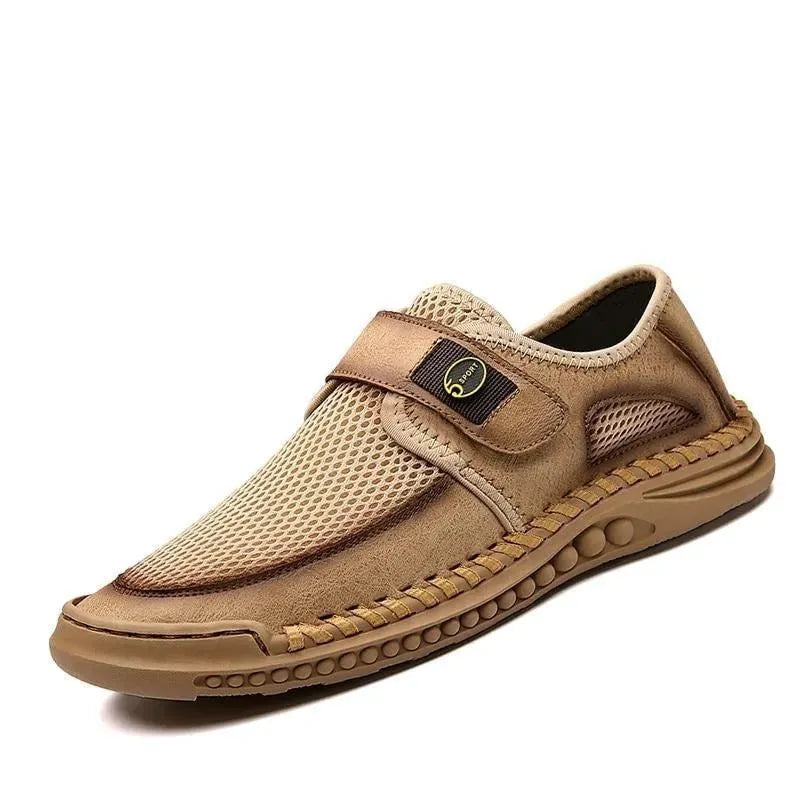 Men's Sneakers - Low-Top Sneakers Shoes - Slip-On Hook-Loop All-Season Shoes