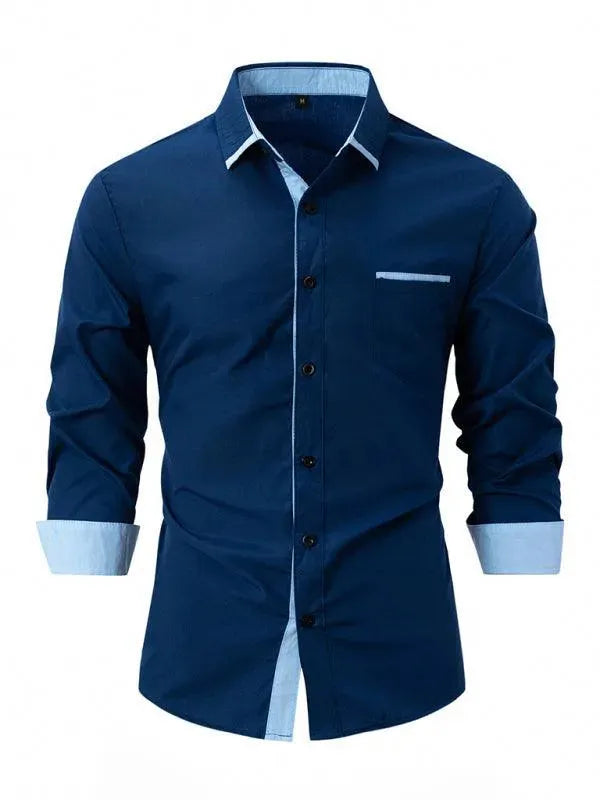 Men's Solid Short Sleeve Shirt-Men Shirts-LeStyleParfait