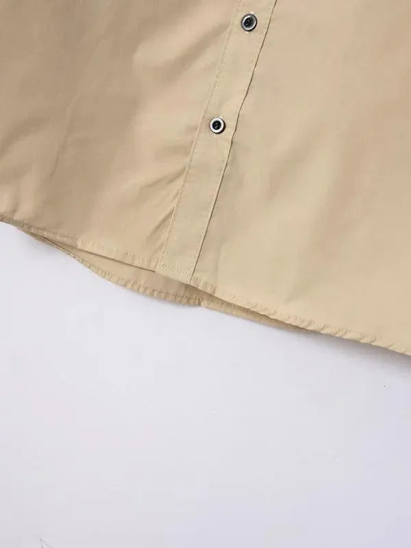 Men's Solid Short Sleeve Shirt-Men Shirts-LeStyleParfait