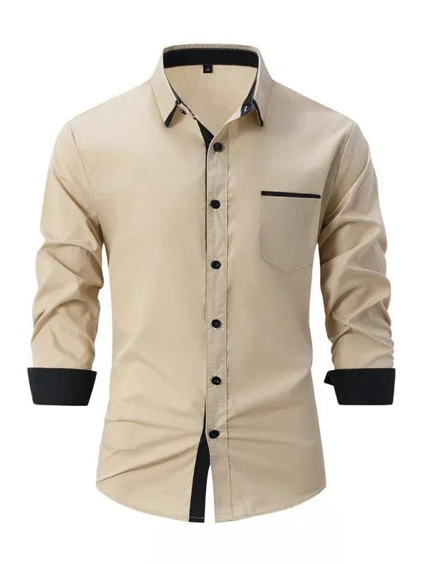 Men's Solid Short Sleeve Shirt-Men Shirts-LeStyleParfait
