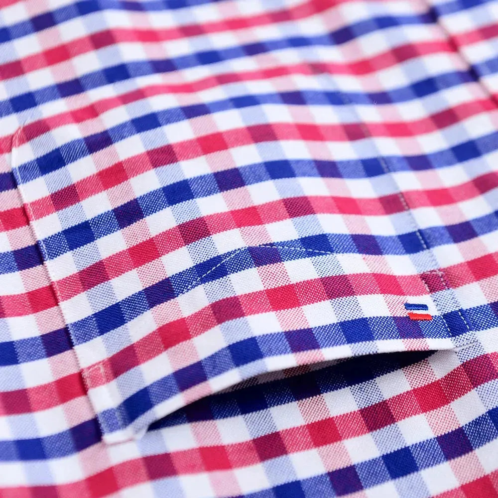 Men's Striped Oxford Shirt-Men Shirts-LeStyleParfait