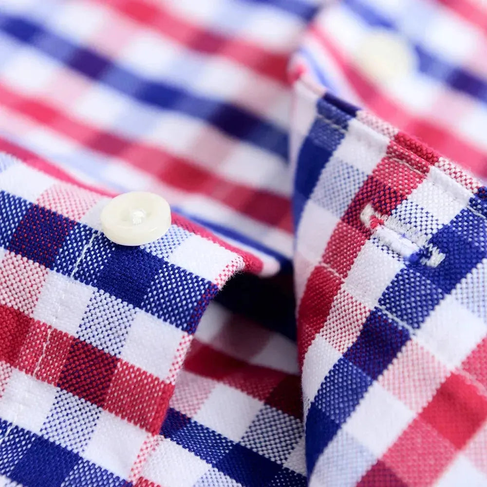 Men's Striped Oxford Shirt-Men Shirts-LeStyleParfait