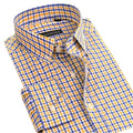 Men's Striped Print Dress Shirt-Men Shirts-LeStyleParfait