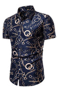 Men's Summer Short Sleeve Printed Shirt-Men Shirts-LeStyleParfait
