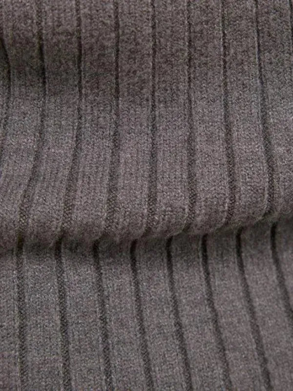 Men’s Textured Slim Turtleneck Pullover Sweater