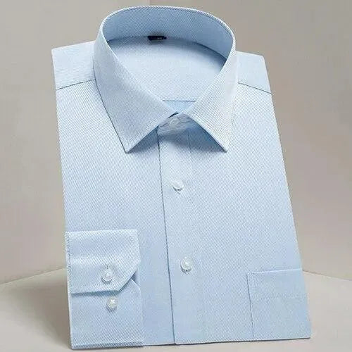 Men's Twill Formal Dress Shirt-Men Shirts-LeStyleParfait