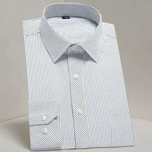 Men's Twill Formal Dress Shirt-Men Shirts-LeStyleParfait