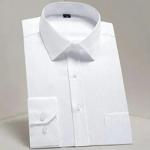 Men's Twill Formal Dress Shirt-Men Shirts-LeStyleParfait