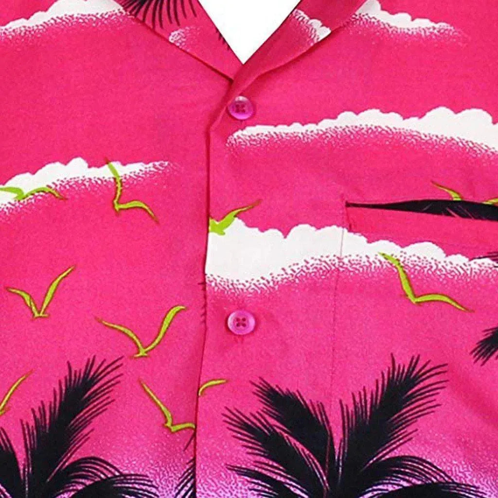Palm Tree Hawaiian Shirt For Men-Men Shirts-LeStyleParfait