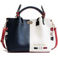 Patchwork Leather Handbag - Handbag - LeStyleParfait