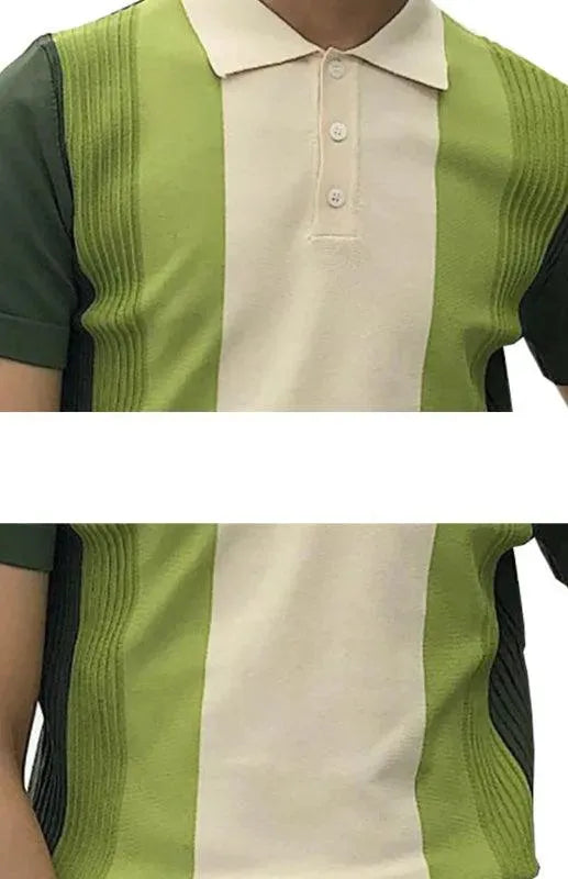 Patchwork Solid Polyester Polo Shirt for General - All-Season Everyday-Polo Shirt-LeStyleParfait