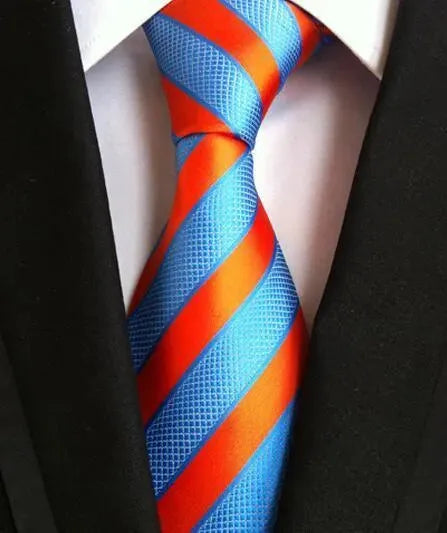 Plaid Striped Silk Men Neckties - Necktie | LeStyleParfait-Necktie