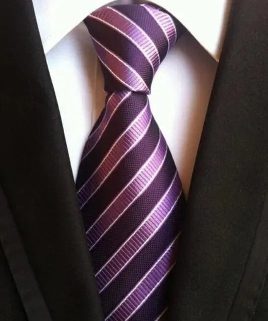 Plaid Striped Silk Men Neckties - Necktie | LeStyleParfait-Necktie