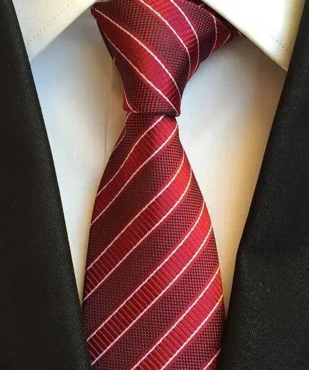 Plaid Striped Silk Men Neckties - Necktie | LeStyleParfait-Necktie